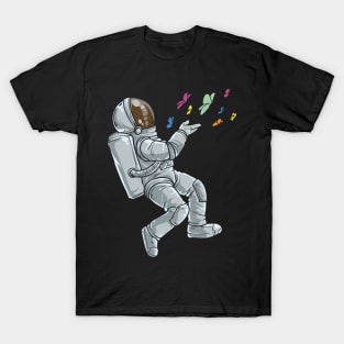 Astronaut with Butterflies T Shirt T-Shirt